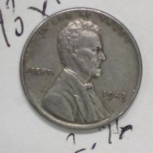 1943 Steal Lincoln Penny 2.7g Error no mint